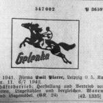 Veröffentlichung der Wort-Bild-Marke Gelenka im Anzeiger des Deutschen Patentamtes von 1942
